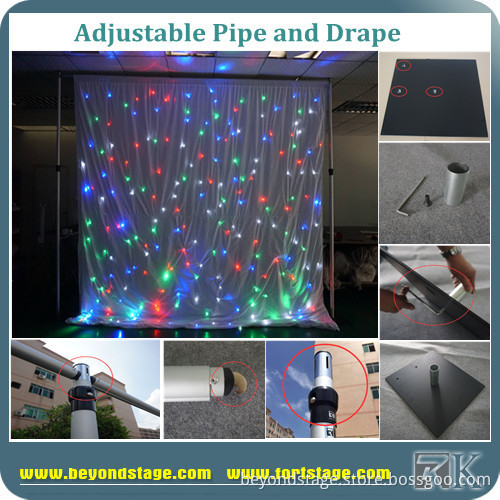 Pipe and Drape for LED Curtain Stands